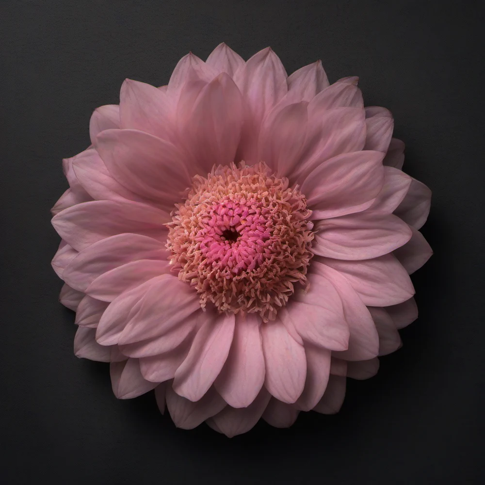 Flor rosa generada en el taller local con SDXL